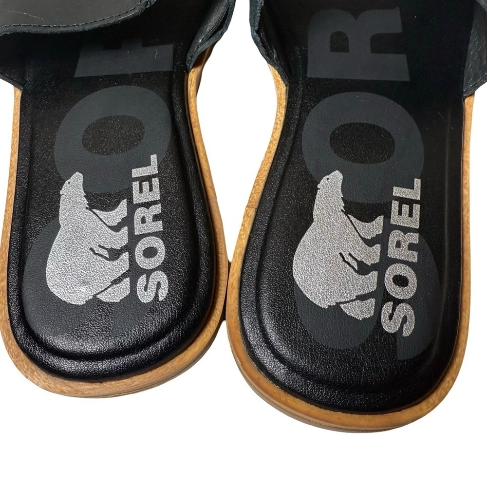 SOREL Black Ella Slides Women’s Size 6.5 - New Without Box - Picture 4 of 5